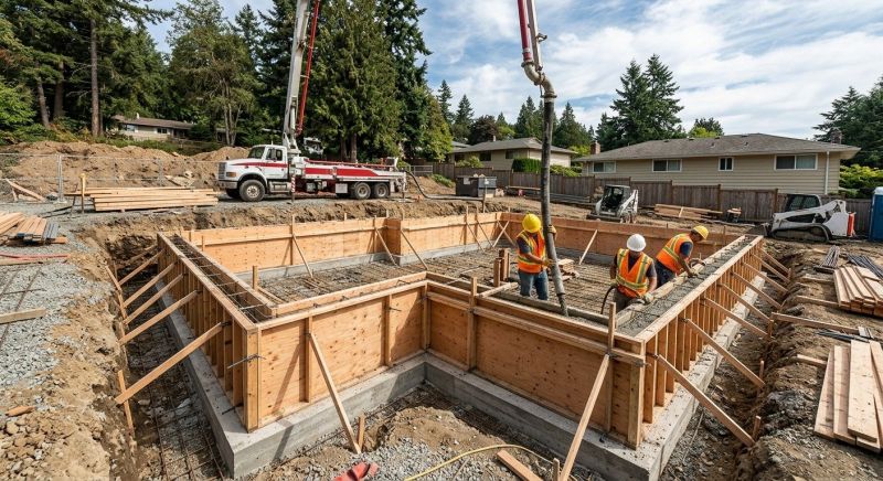 Cement Foundation Installation