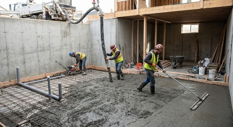 Basement Concrete Installation in Covington, GA
