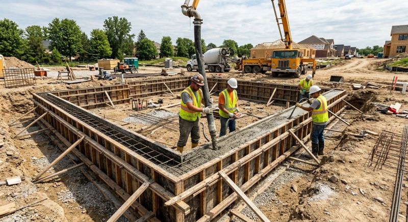 Concrete Foundation Pouring in Mcdonough, GA