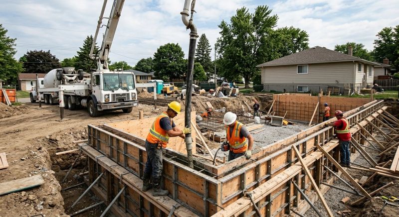 Foundation Wall Pouring in Griffin, GA